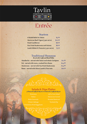 Menu Design by designbox