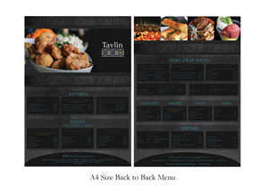 Menu Design by justberry for this project | Design: #3140766