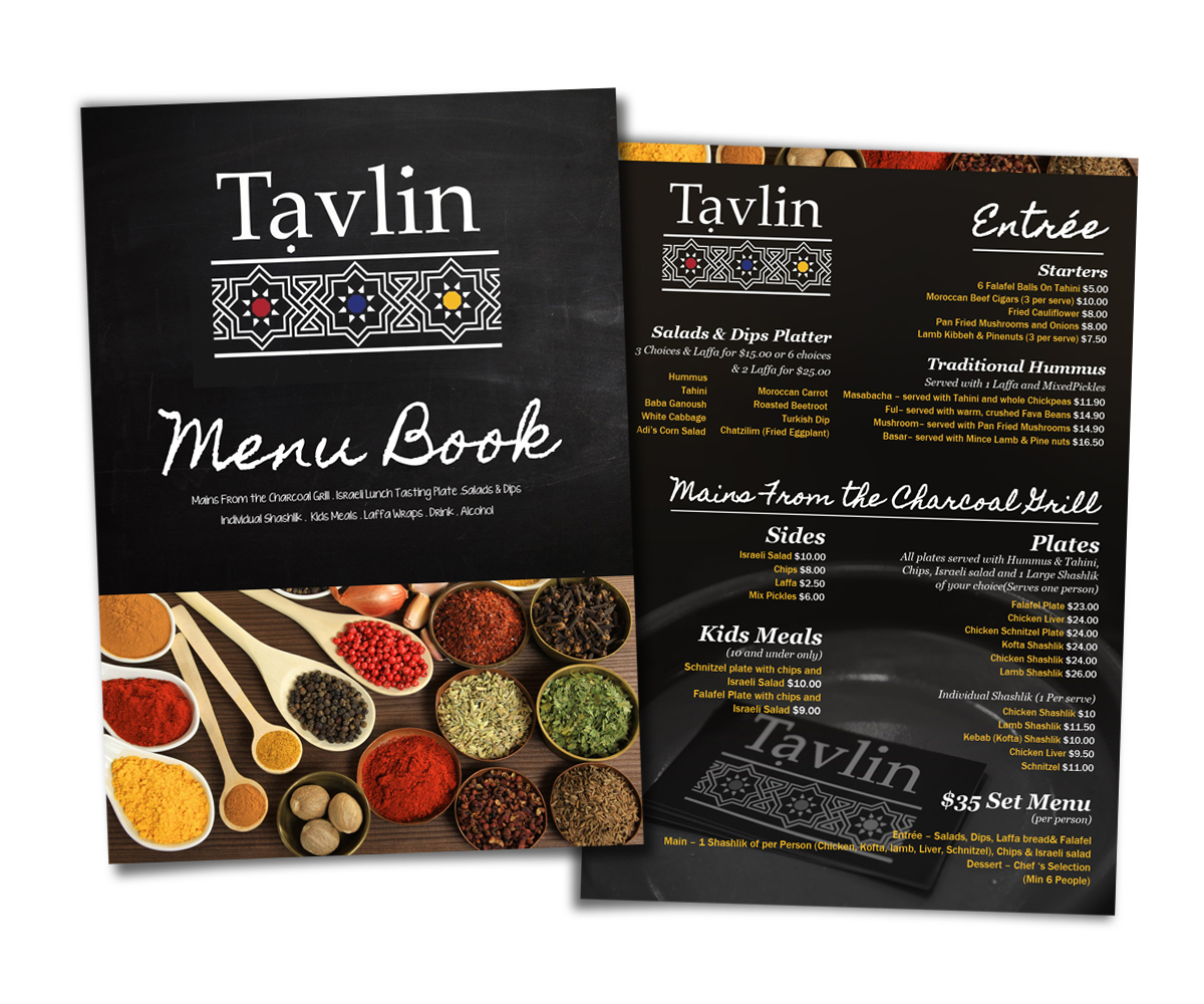 Menu Design by Danny Augustinus, S.Des for this project | Design #3088872