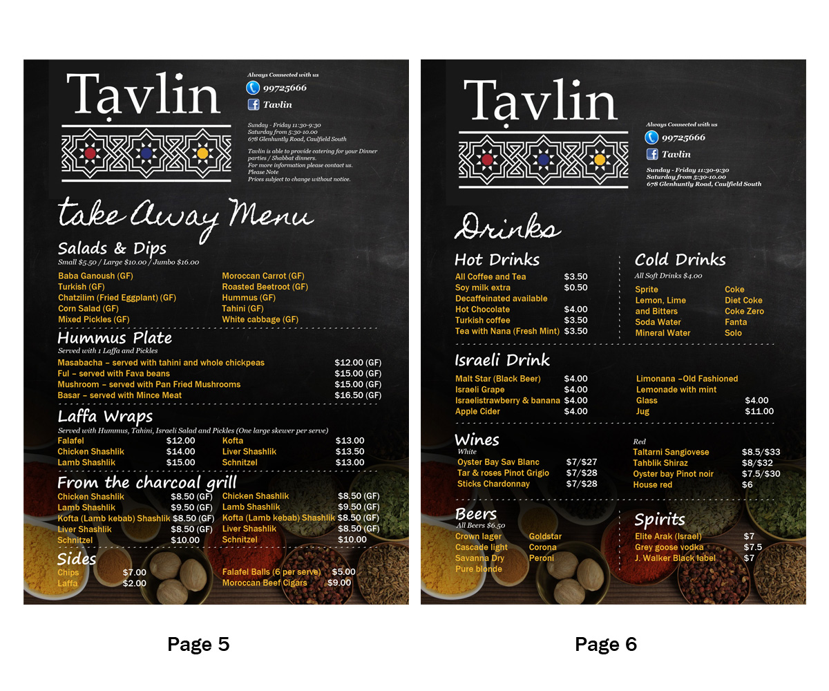 Design de Menu par Danny Augustinus, S.Des pour ce projet | Design #3112227