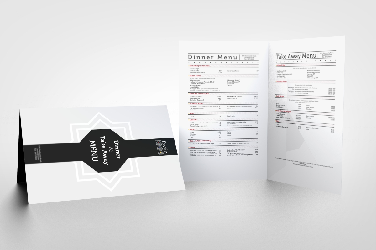 Menu Design by Vinchi for this project | Design #3170631