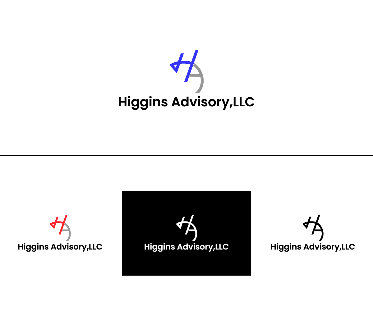 Logo Design by Kaif graphic for Higgins Advisory LLC | Design #29584676