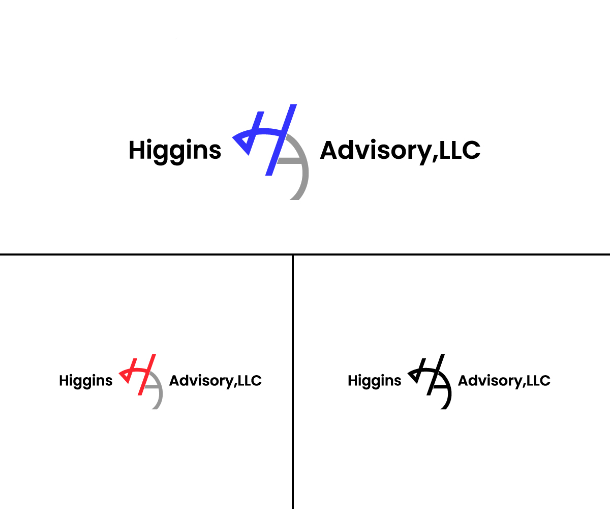 Logo Design by Kaif graphic for Higgins Advisory LLC | Design #29584679