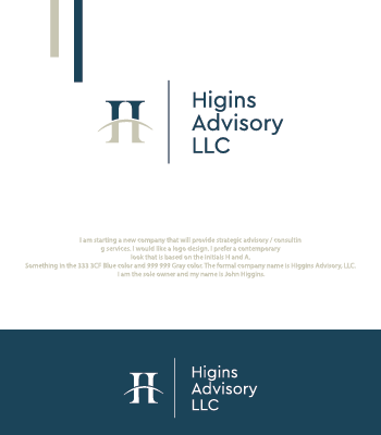 Design de Logo par Arthy pour Higgins Advisory LLC | Design #29588019
