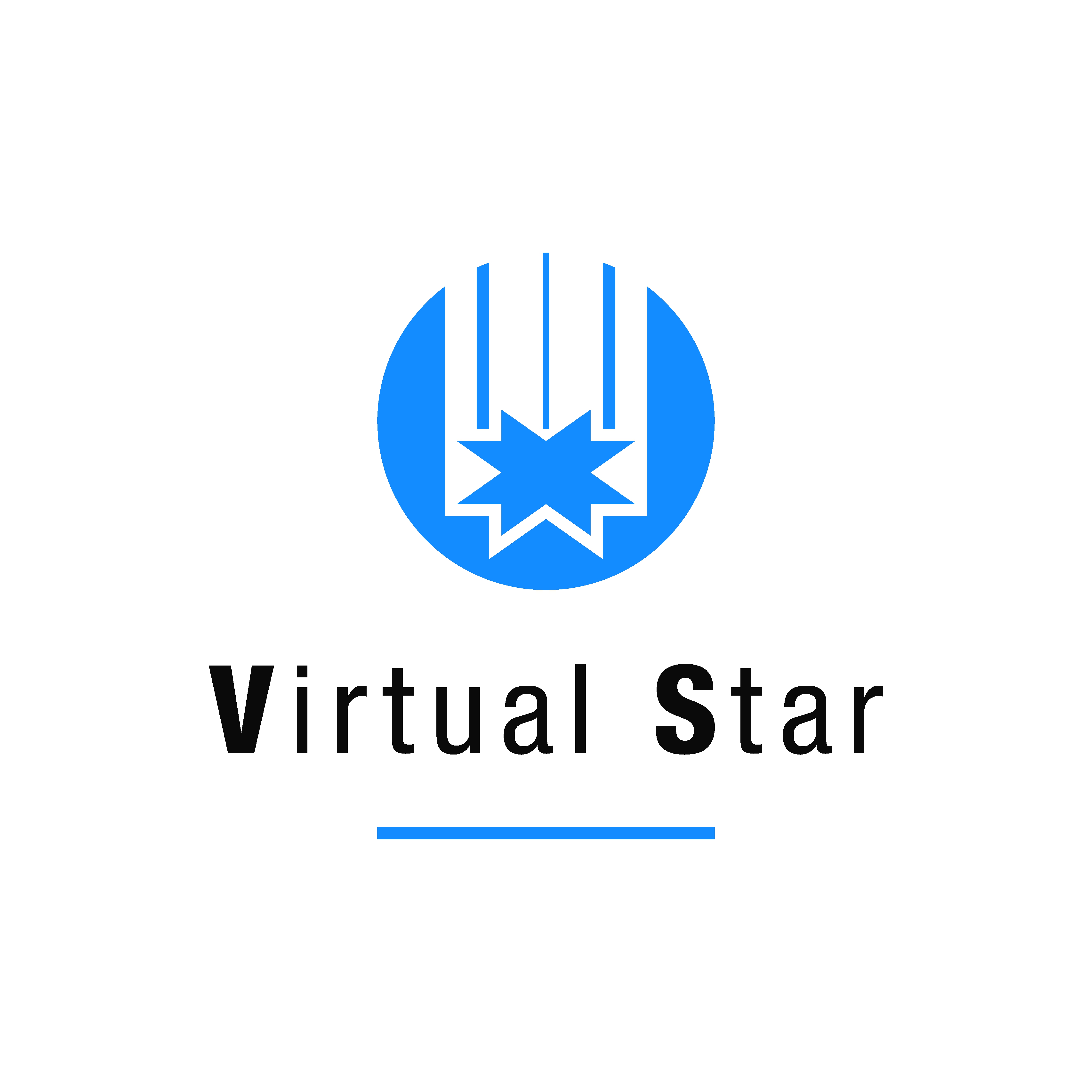 Logo Design by Vanishing Point for Virtual Star Studios | Design #29611980