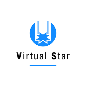 Logo Design by Vanishing Point for Virtual Star Studios | Design: #29611980