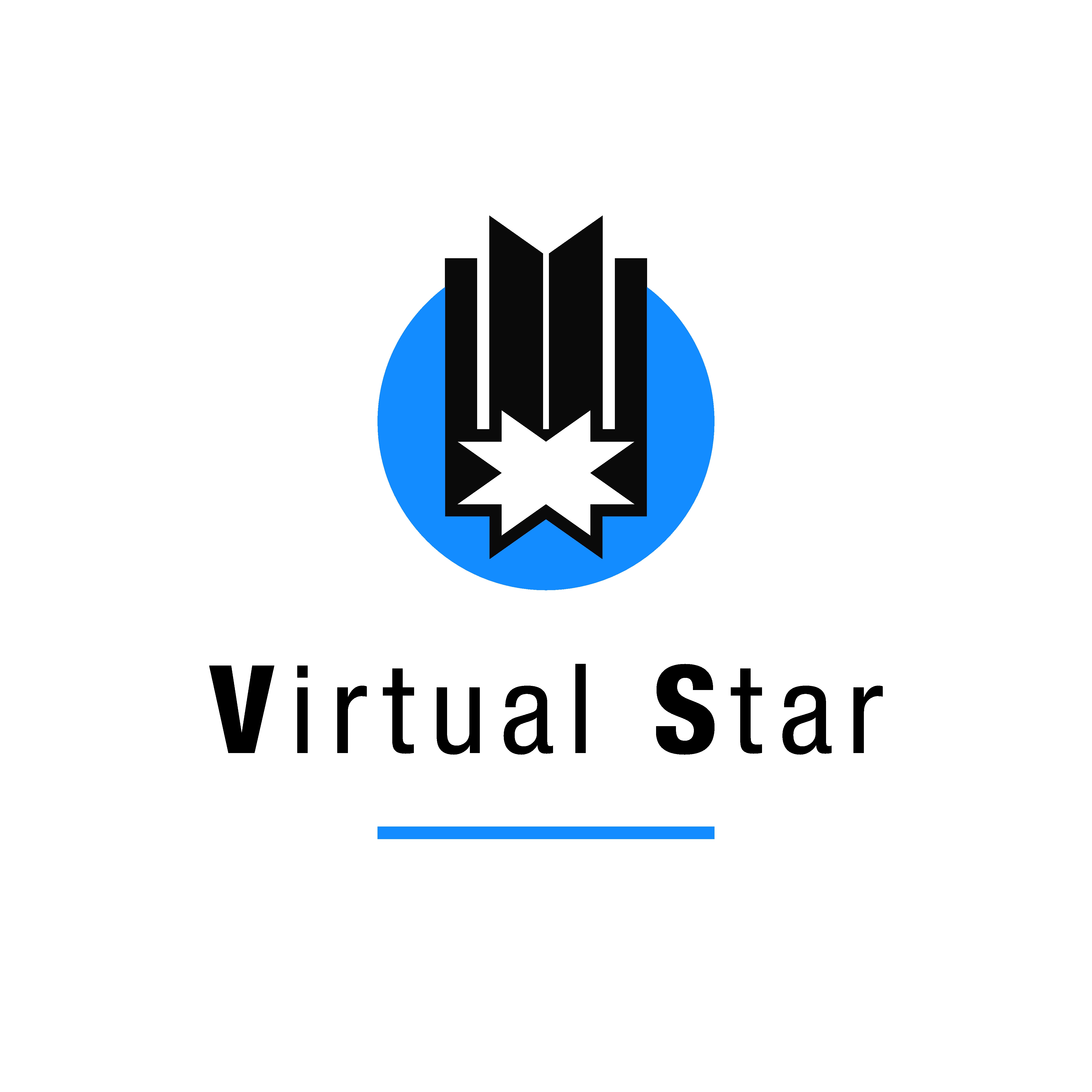 Logo Design by Vanishing Point for Virtual Star Studios | Design #29611982