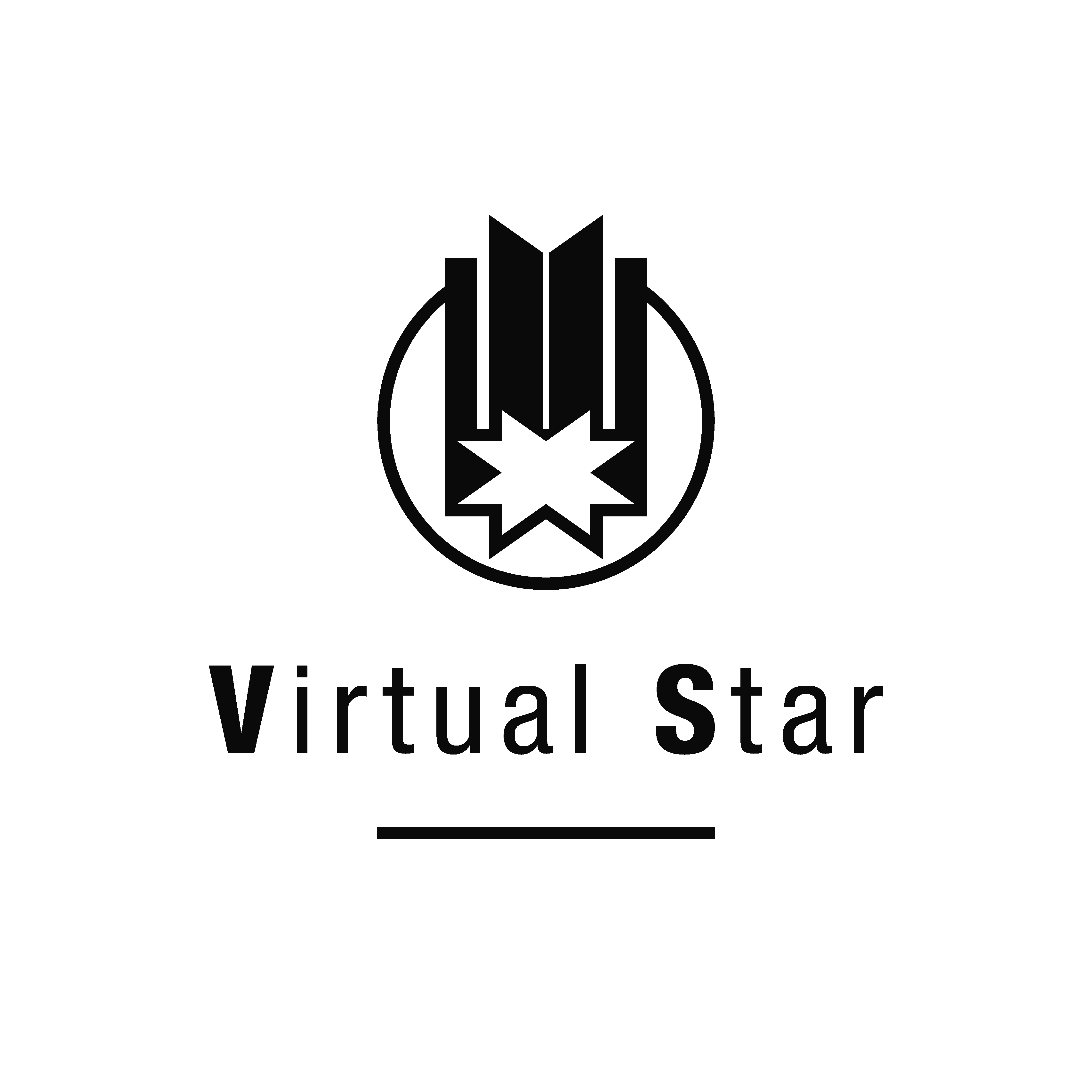 Logo Design by Vanishing Point for Virtual Star Studios | Design #29619540