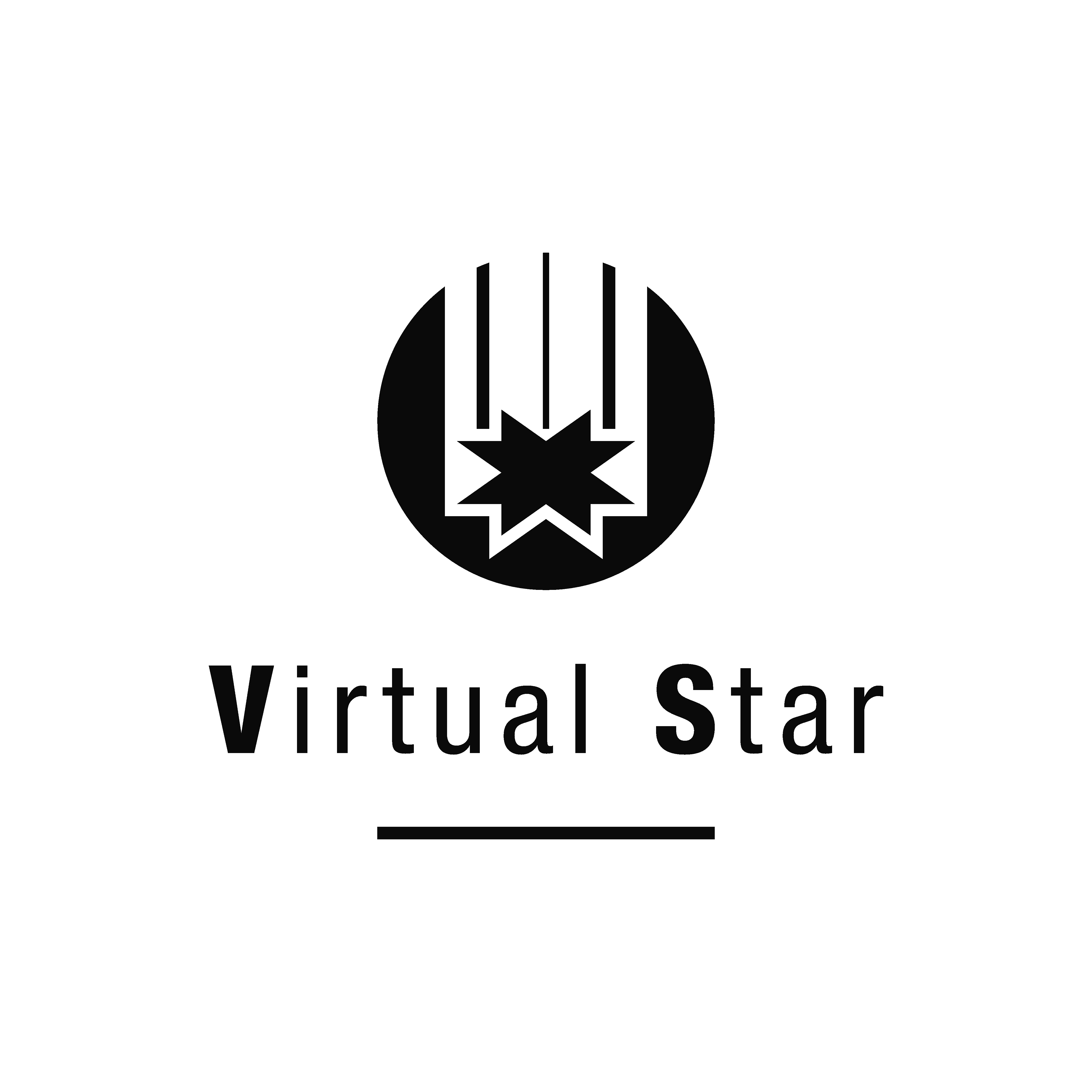 Logo Design by Vanishing Point for Virtual Star Studios | Design #29619546