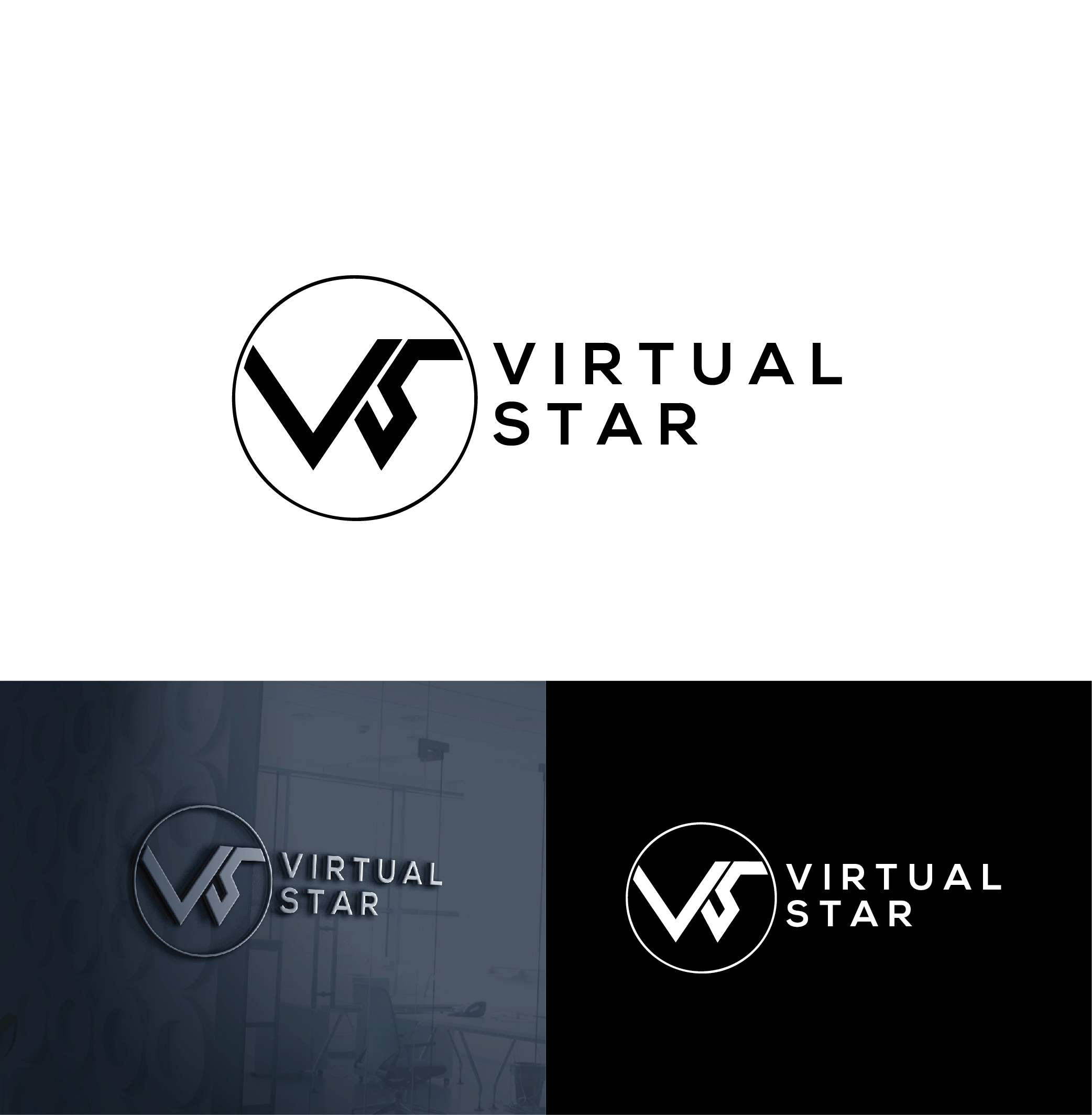 Logo Design by 3Guys for Virtual Star Studios | Design #29574940