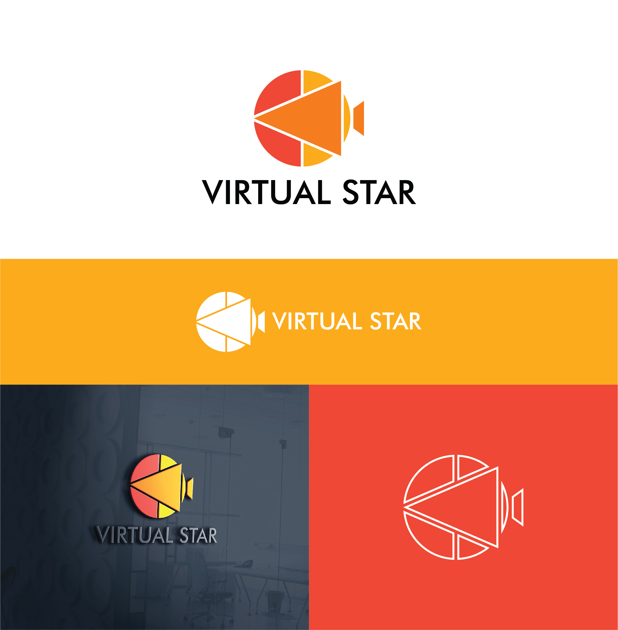 Logo Design by 3Guys for Virtual Star Studios | Design #29574942