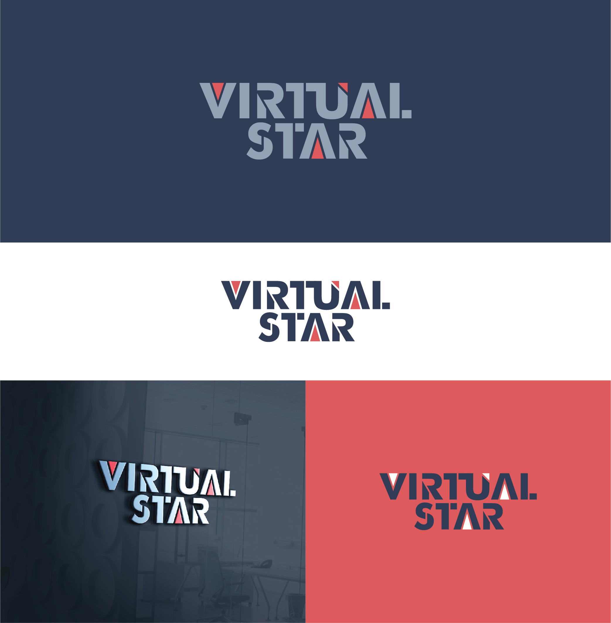 Logo Design by 3Guys for Virtual Star Studios | Design #29574944