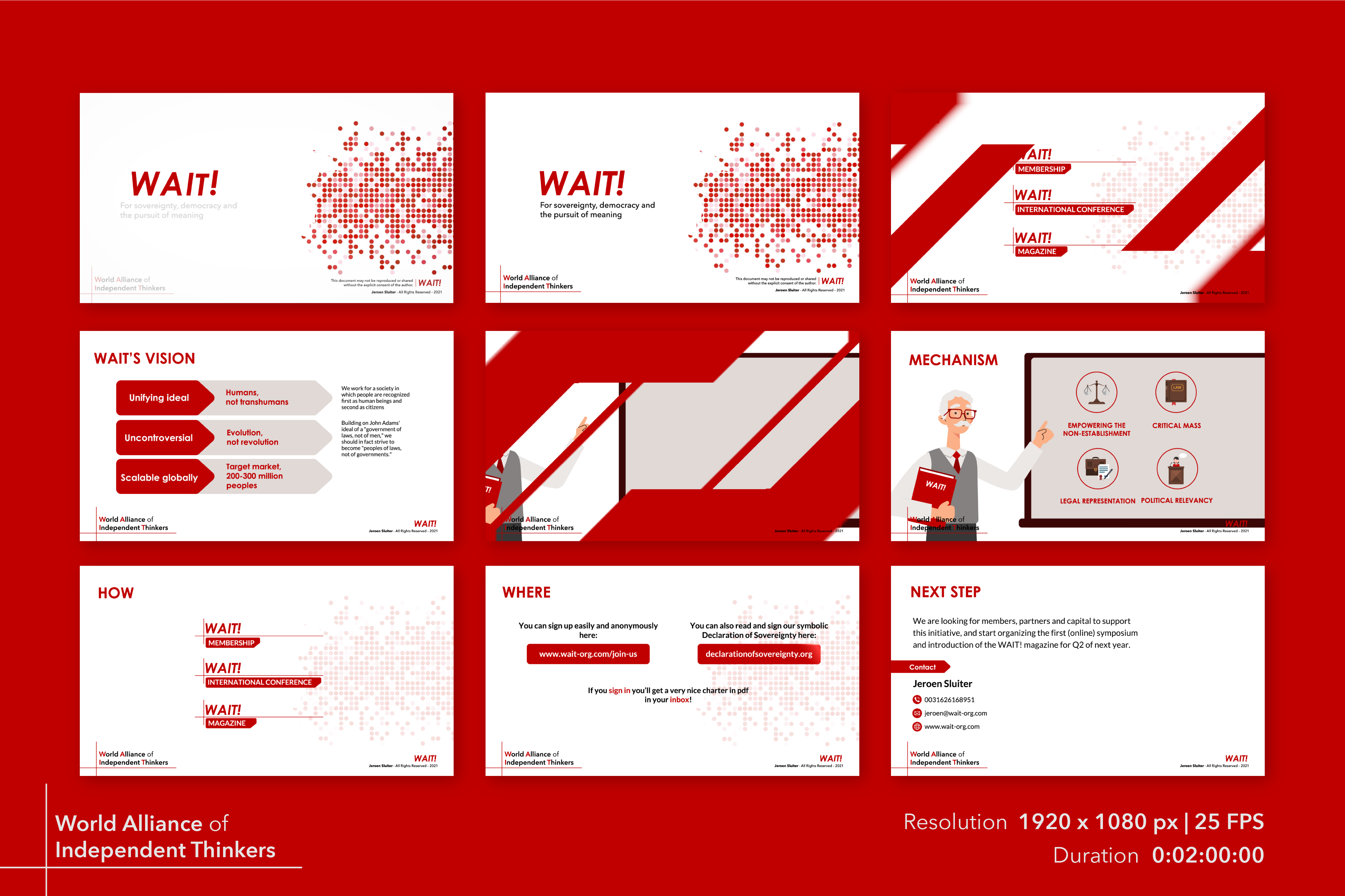 Diseño Con Ilustración por hover para WAIT | Diseño #29606319