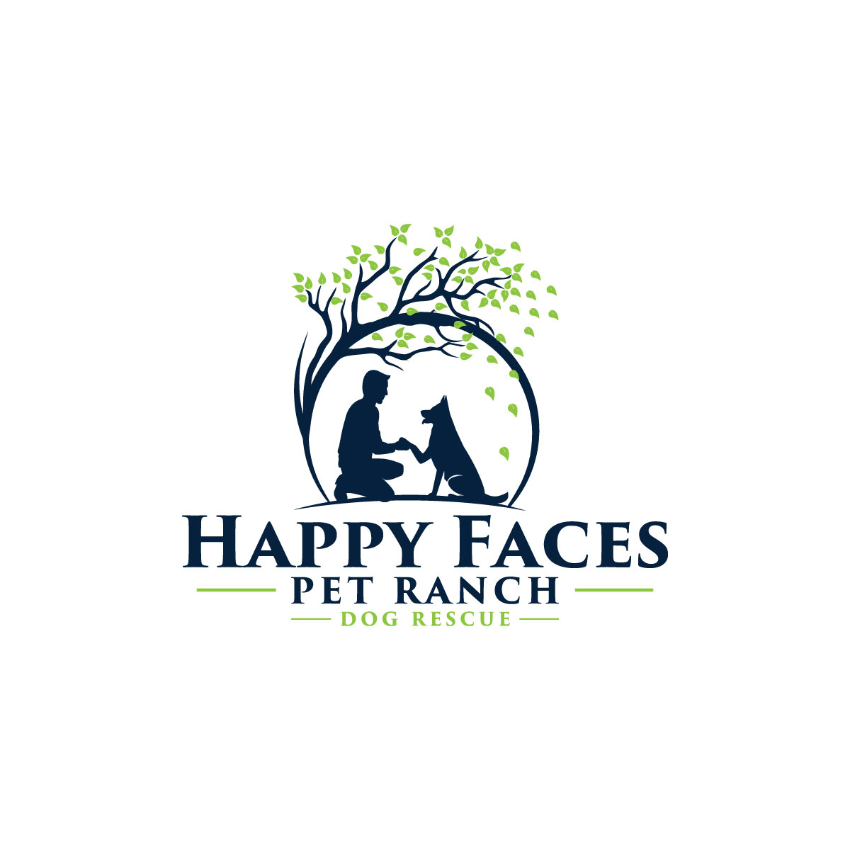 Logo Design by Rosalie.. for Happy Faces Pet Ranch | Design #29575229