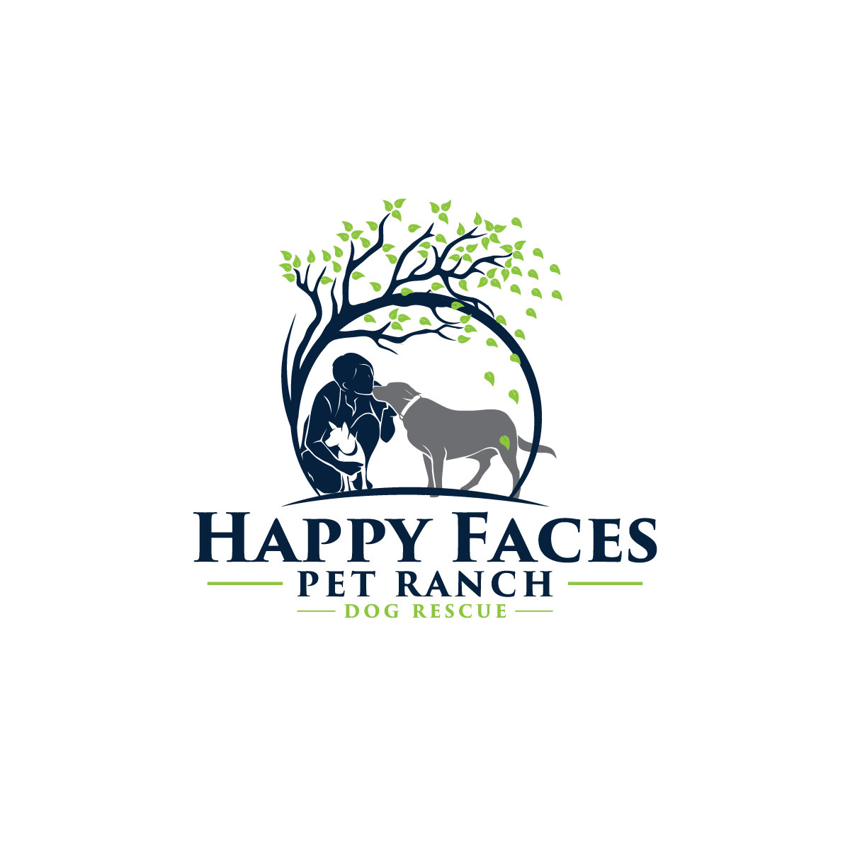 Logo Design by Rosalie.. for Happy Faces Pet Ranch | Design #29575232