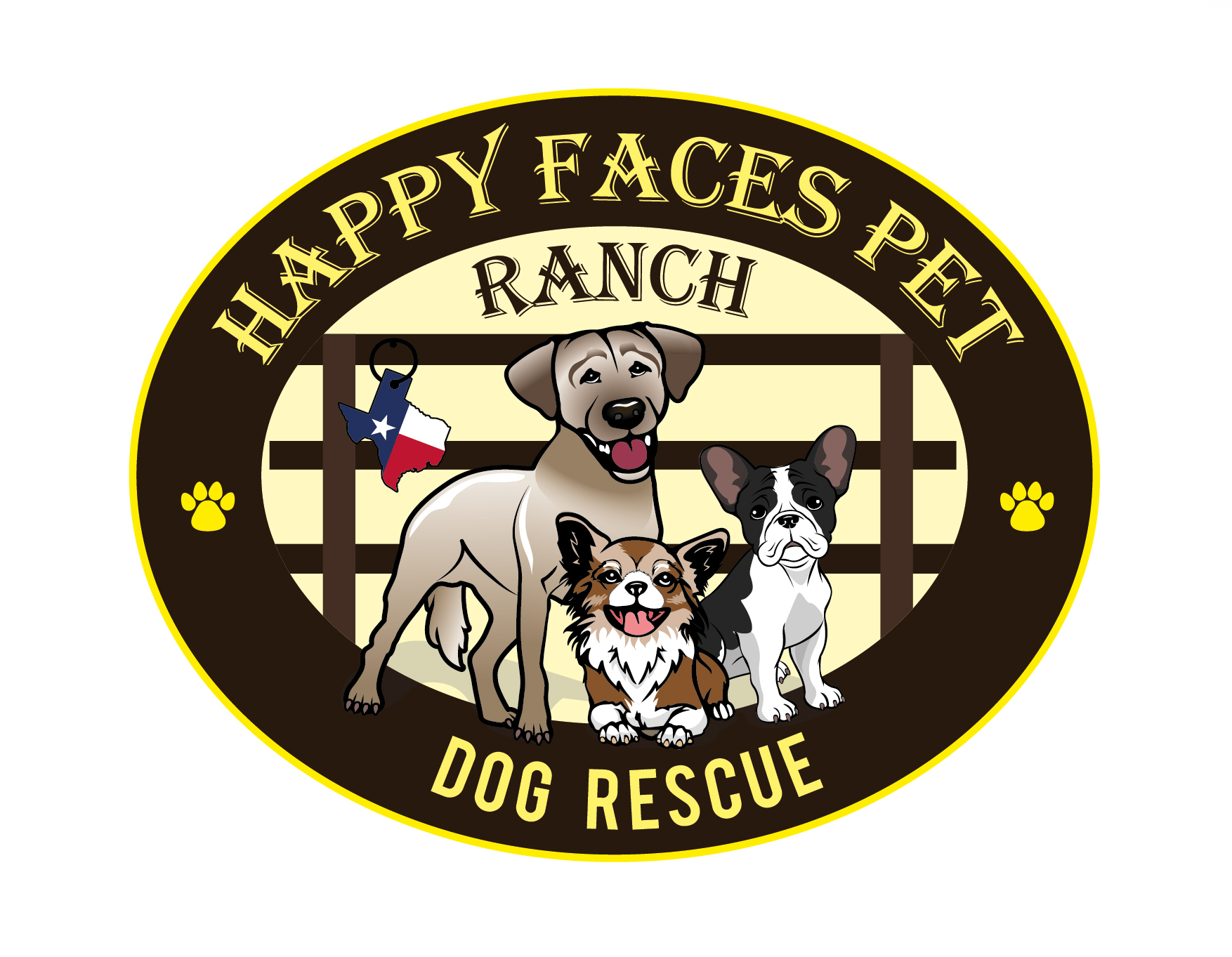 Logo Design by Mavis Goh for Happy Faces Pet Ranch | Design #29577898