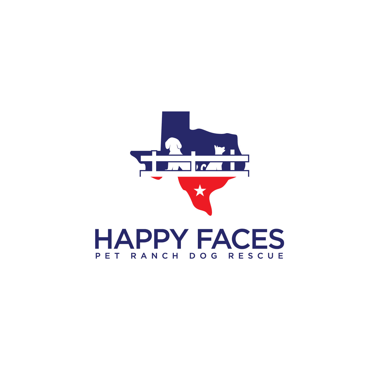 Logo Design by LAXMI DESIGNHUB for Happy Faces Pet Ranch | Design #29567559