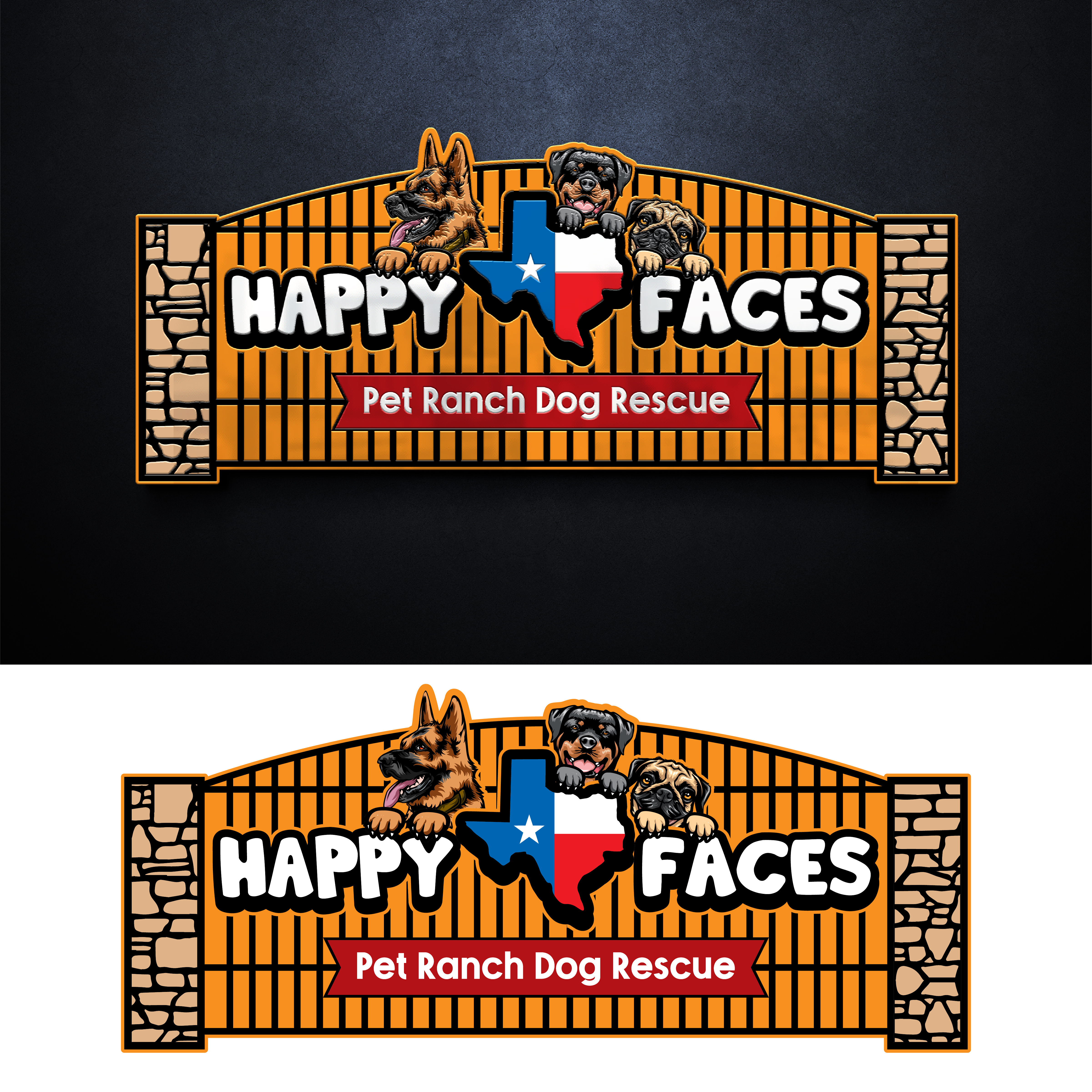 Logo Design by ARTchemist for Happy Faces Pet Ranch | Design #29579330