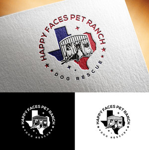 Logo Design by step forward 2 for Happy Faces Pet Ranch | Design: #29566614