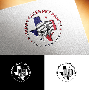 Logo Design by step forward 2 for Happy Faces Pet Ranch | Design: #29601130