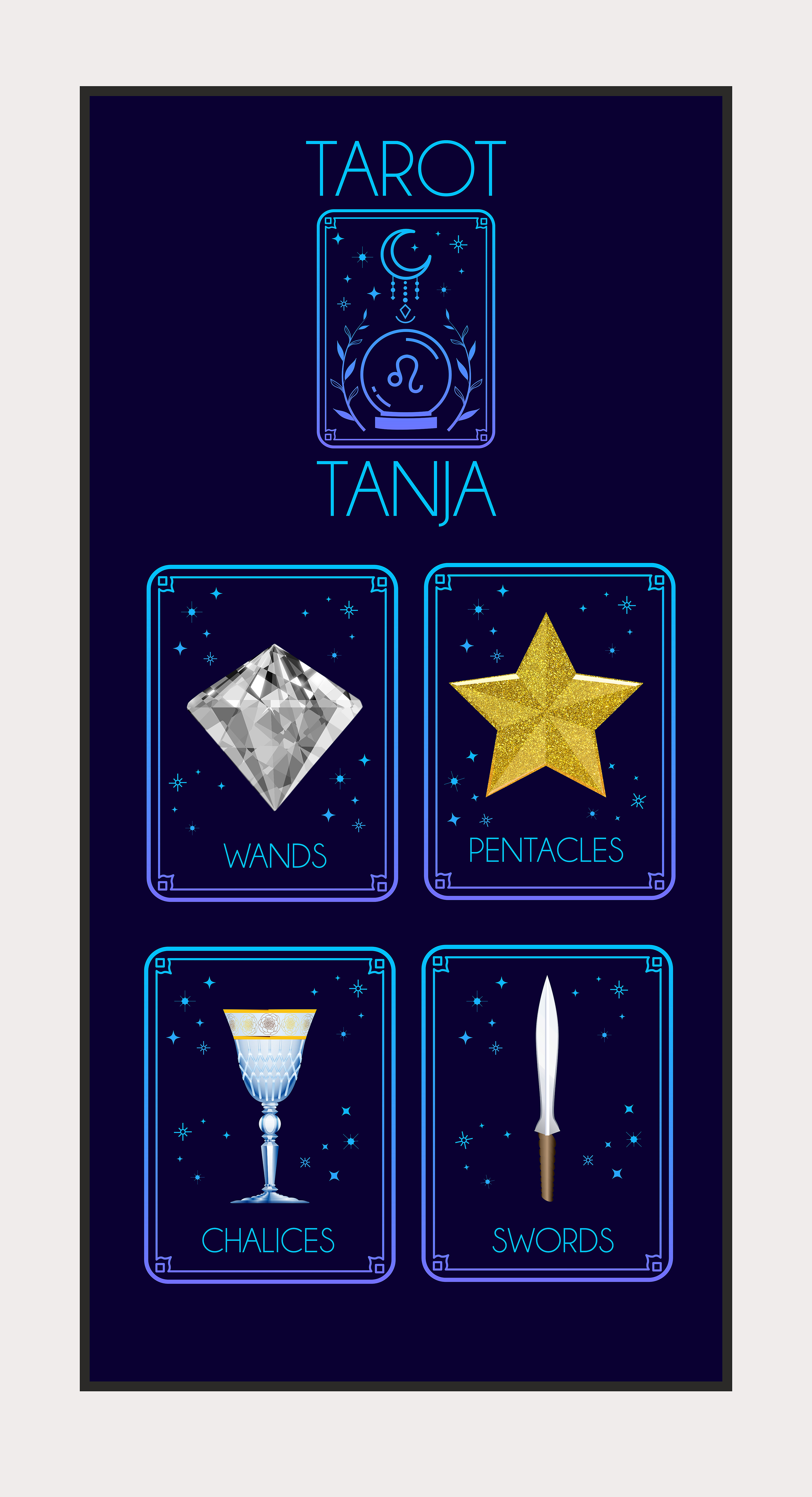 Graphic Design by SAMPA DUARI for Tarot mit Tanja | Design #29567193