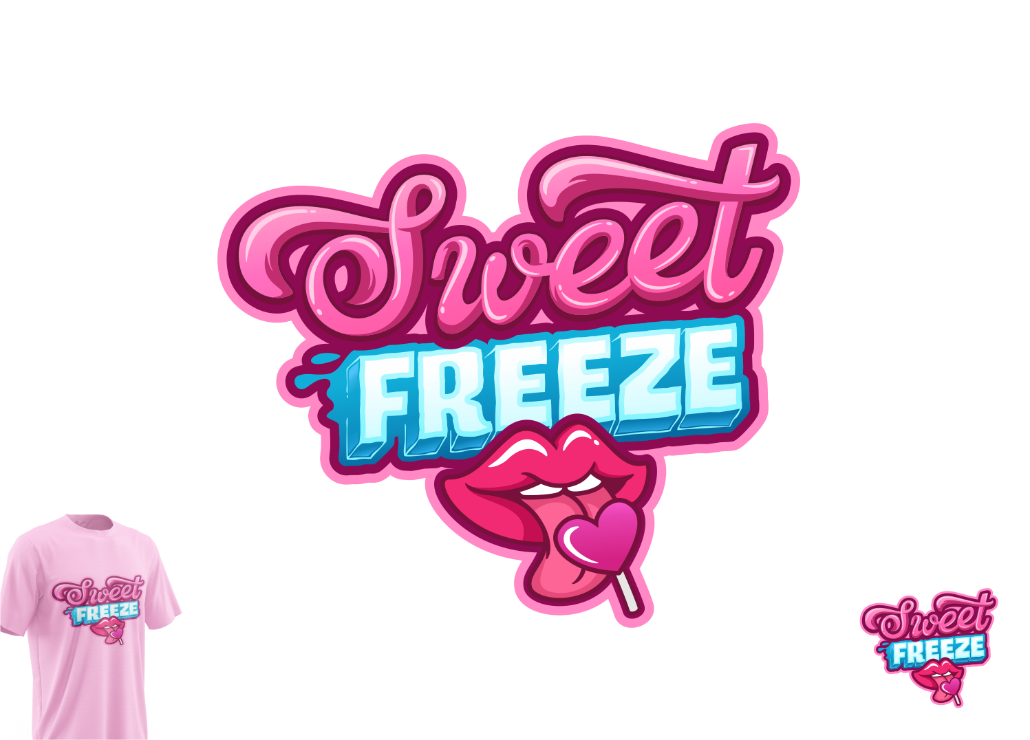 Logo Design by LUTNG. for Sweet Freeze Pty Ltd | Design #29605984