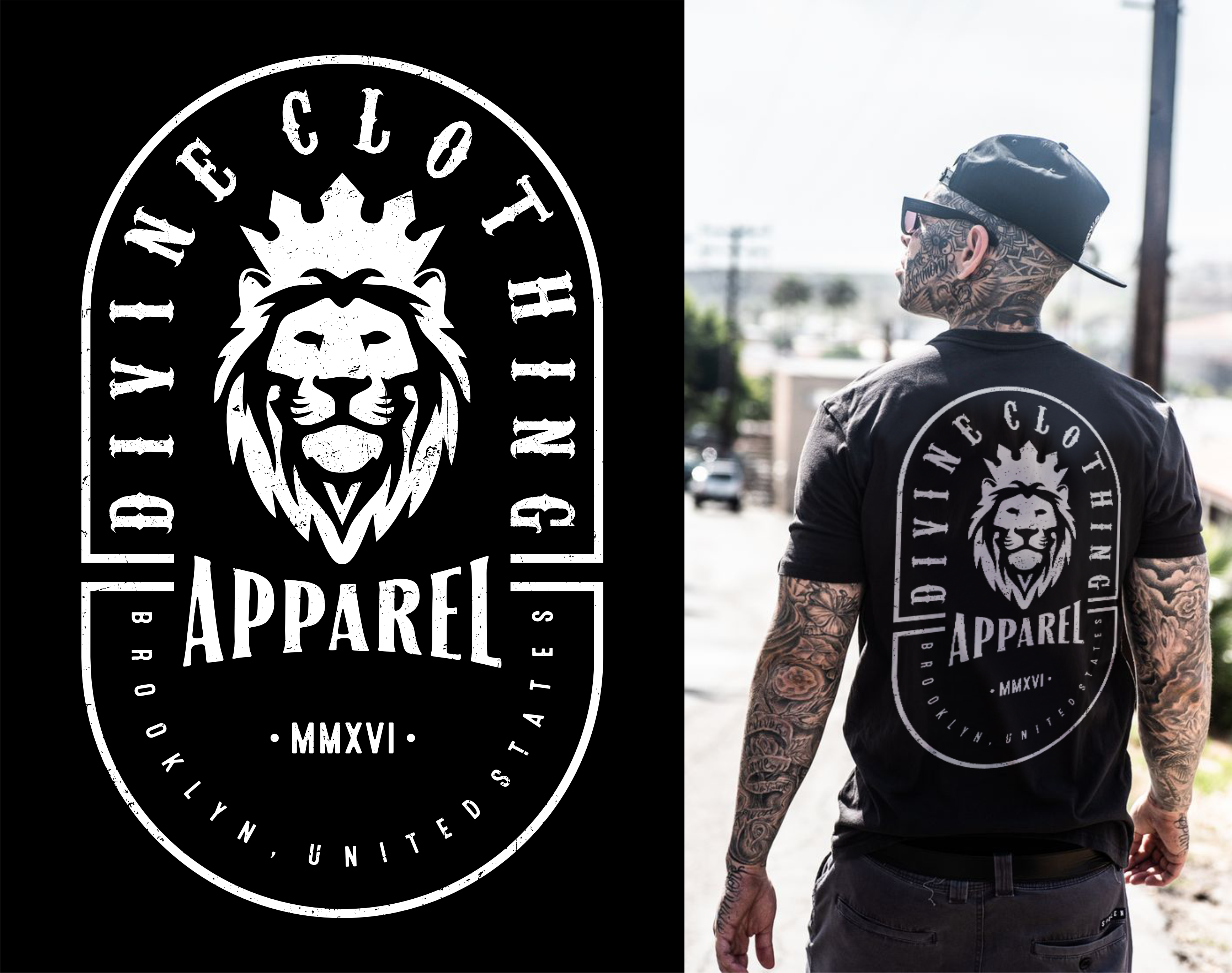 T-shirt Design by DoppelGanger Studio for Divine clothing apparel  | Design #29602535