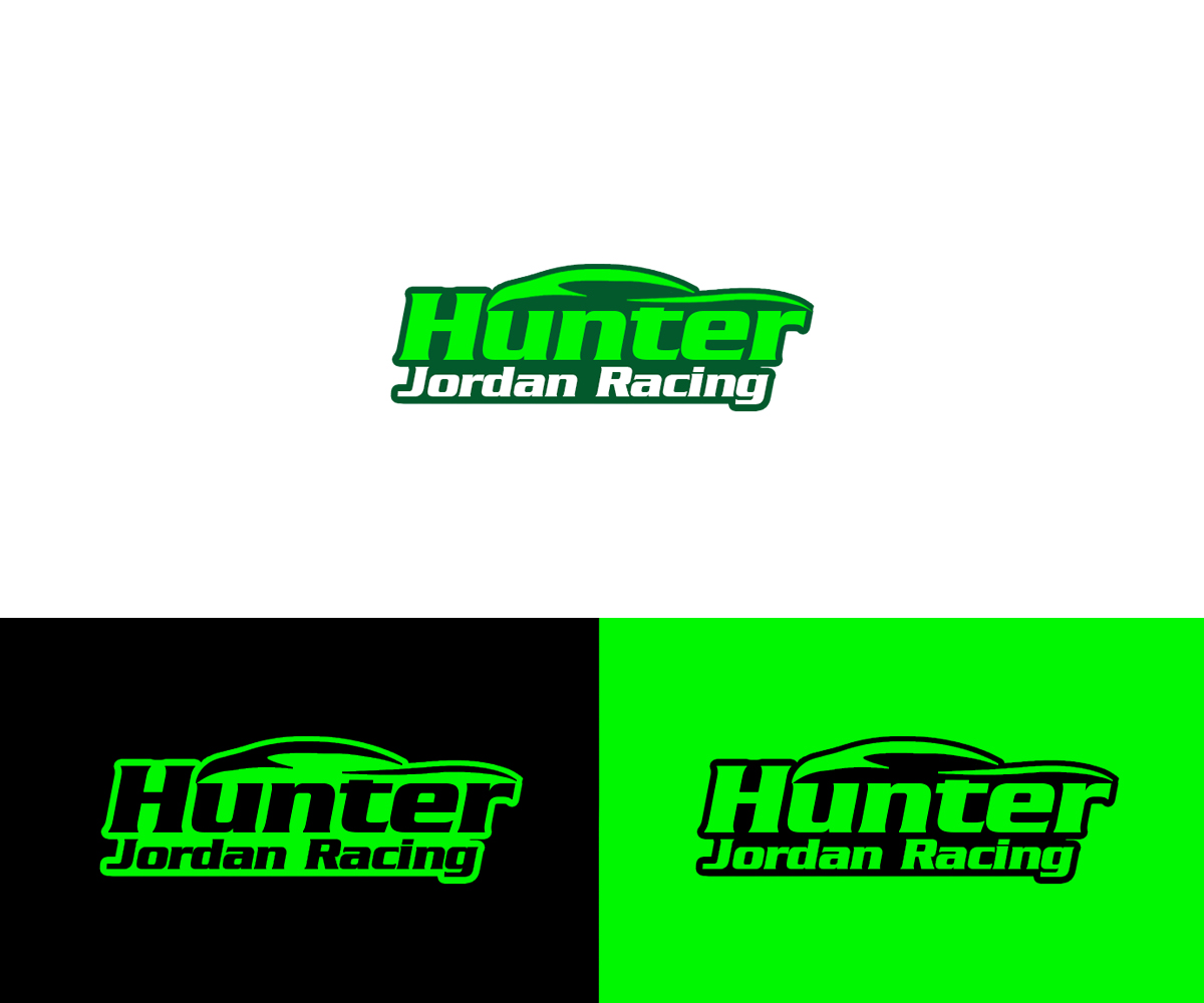 Masculine, Bold, car racing Logo Design for HJR Hunter Jordan Racing by ...