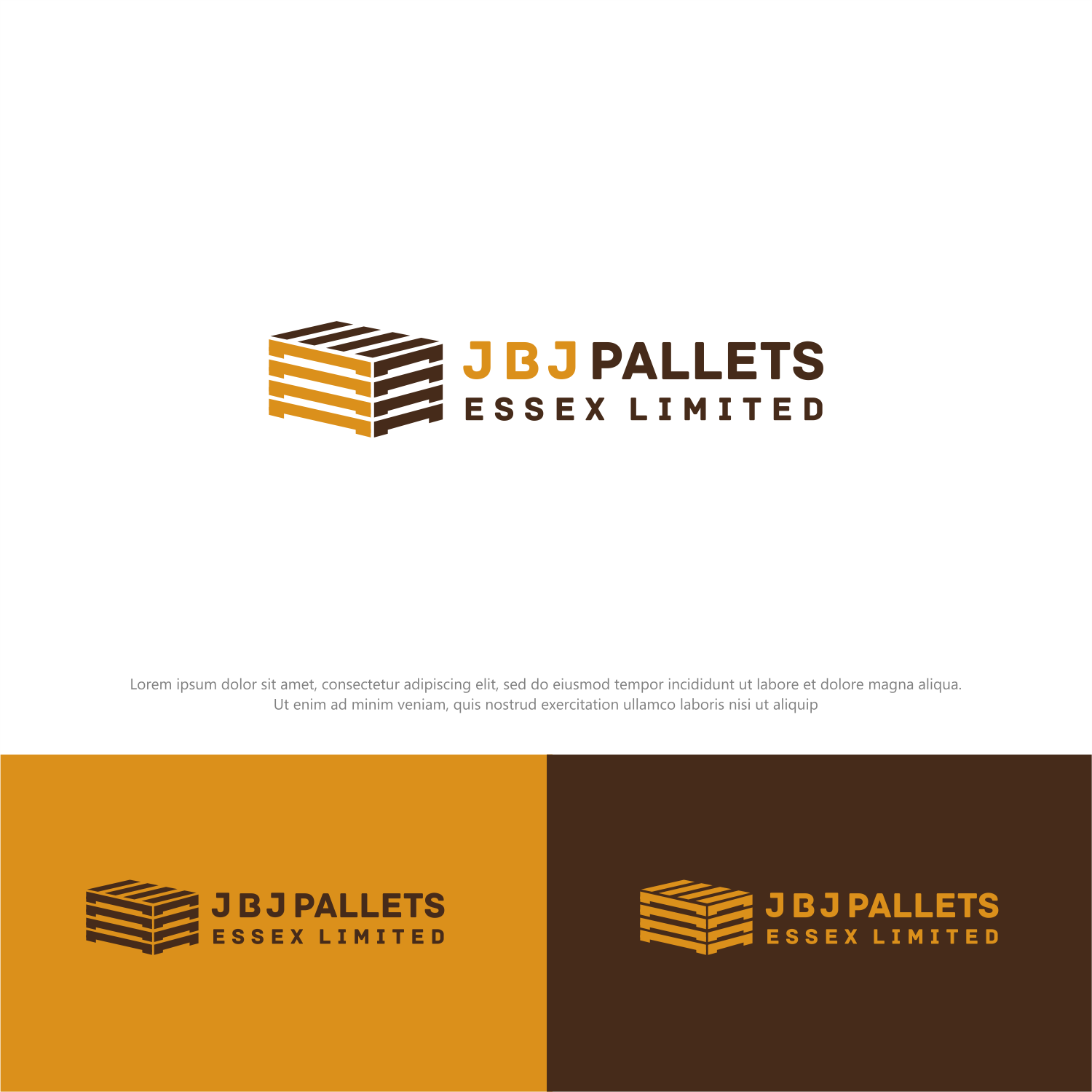 Logo Design by ThiagoB for J B J Pallets Essex Limited | Design #29573795