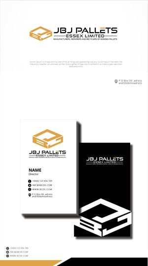 Logo Design by graphicevolution for J B J Pallets Essex Limited | Design: #29573393