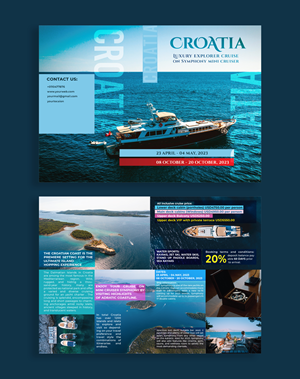Diseño de Brochure por Sadia Shaky para Via Tours Croatia | Diseño: #29579302