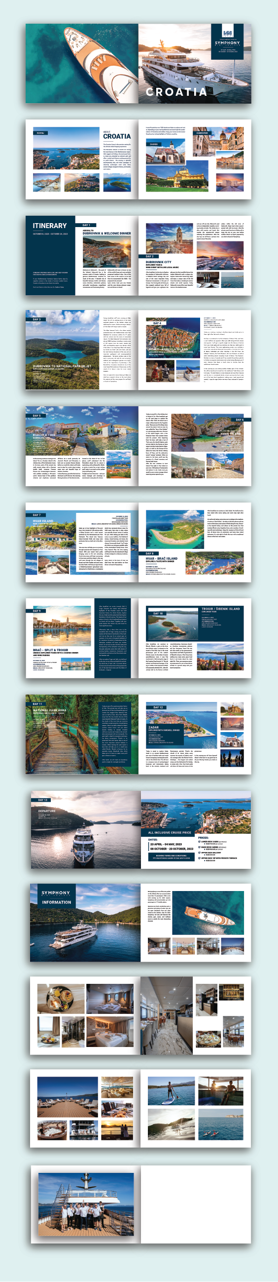 Brochure Design by Thanh La for Via Tours Croatia | Design #29634348