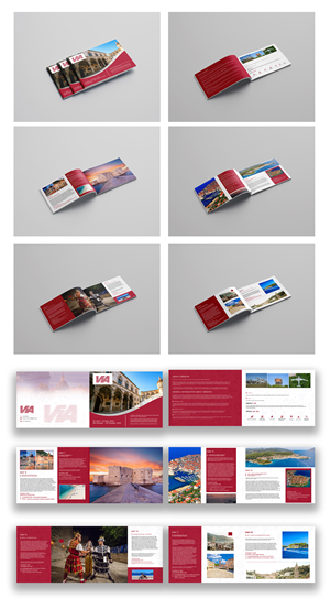 Diseño de Brochure por Design Motion para Via Tours Croatia | Diseño: #29604124