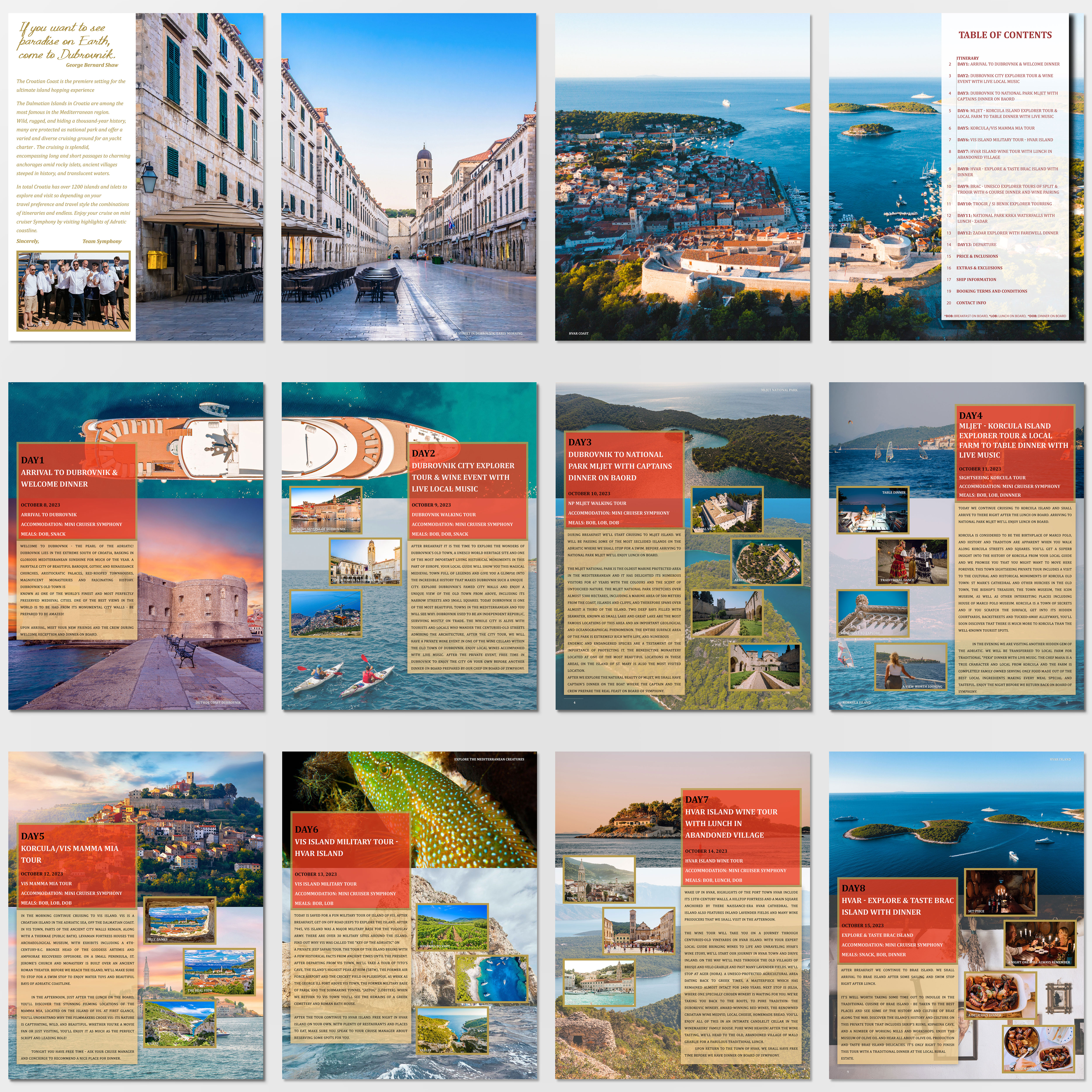 Brochure Design by PA L for Via Tours Croatia | Design #29610221