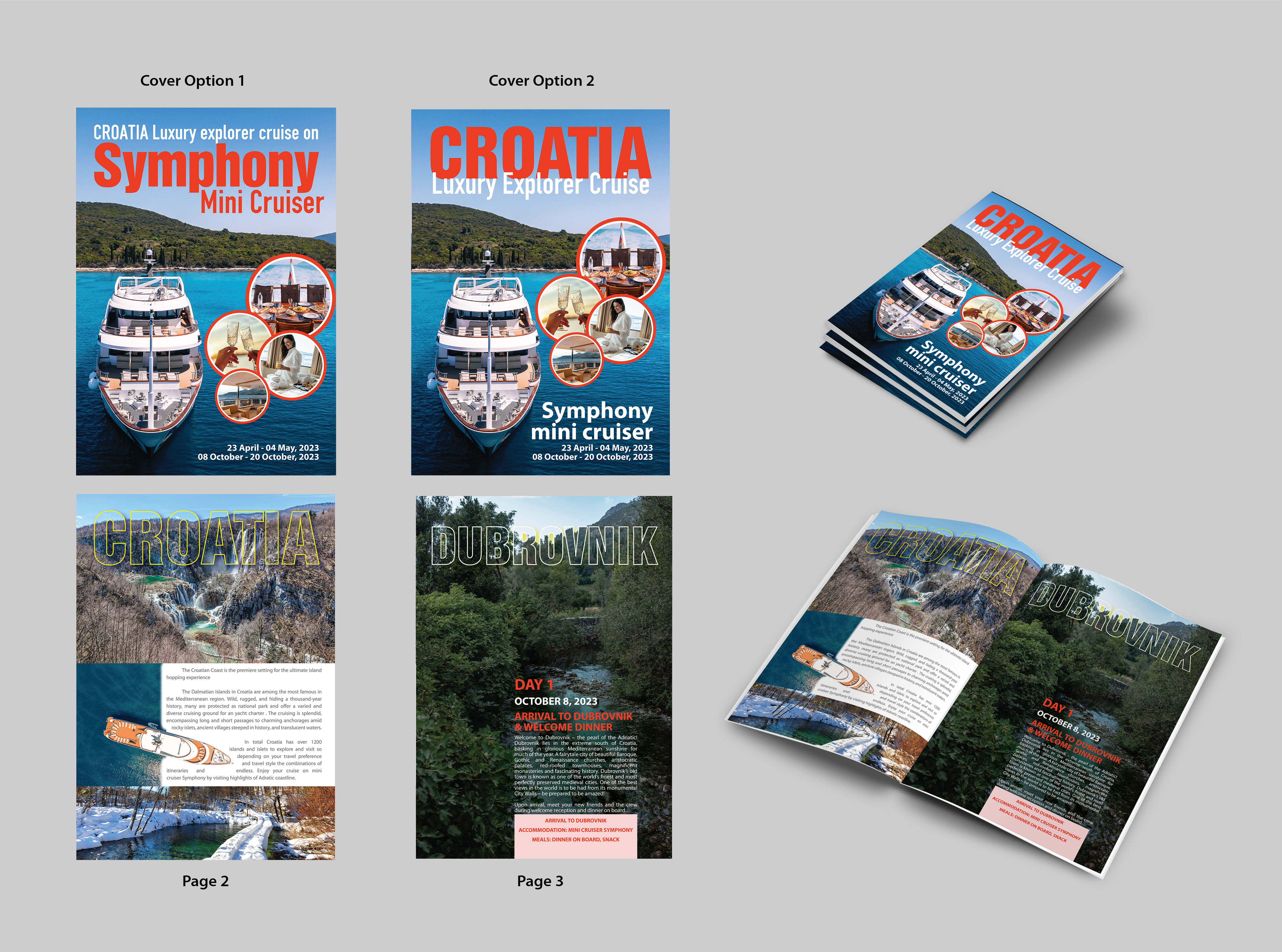 Broschüren-Design von Impressive Sol für Via Tours Croatia | Design #29582448