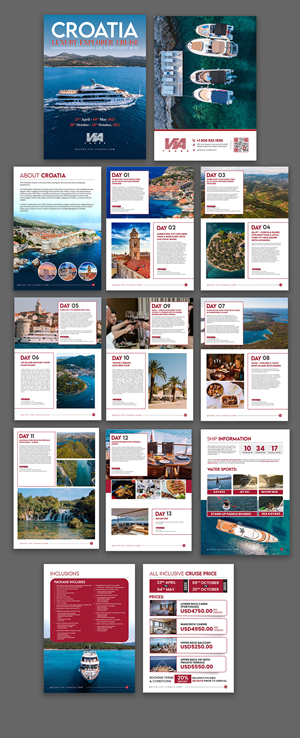 Design de Brochure par debdesign pour Via Tours Croatia | Design : #29578976