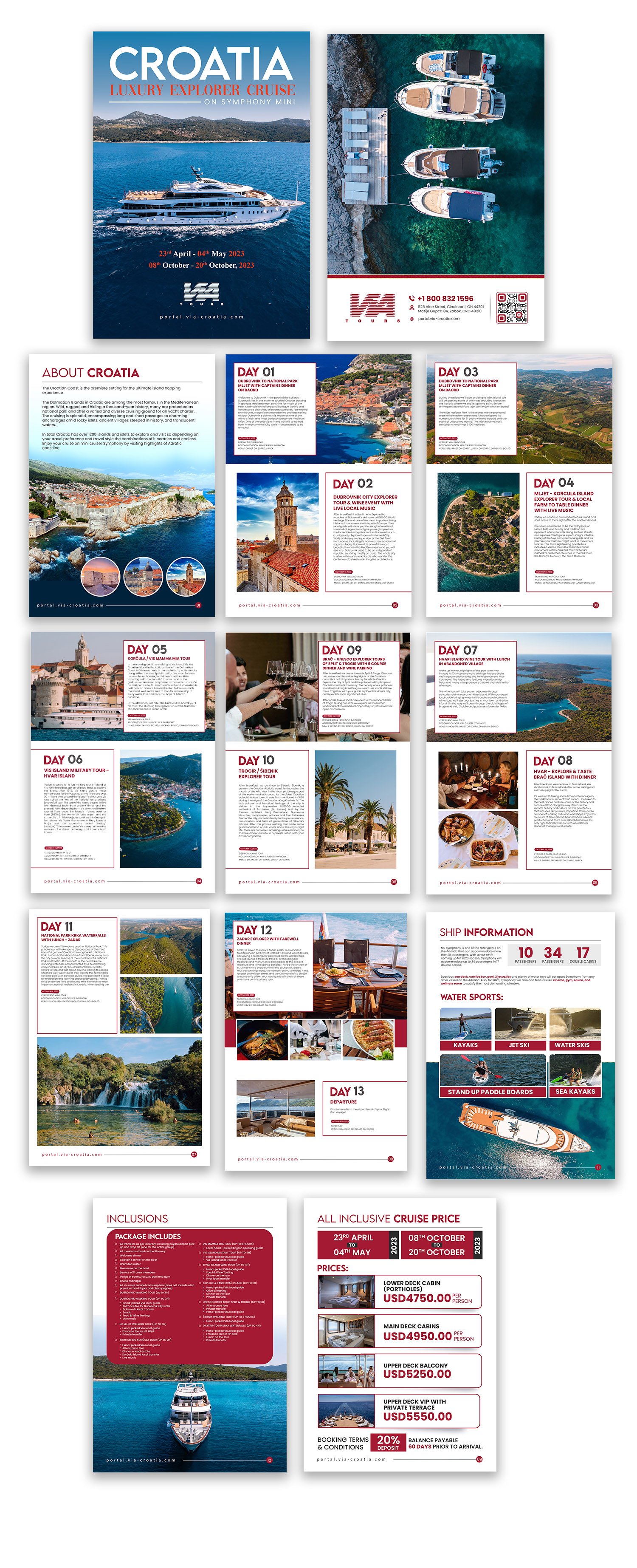 Design de Brochure par debdesign pour Via Tours Croatia | Design #29578977