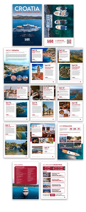 Design de Brochure par debdesign pour Via Tours Croatia | Design : #29578977