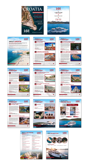 Design de Brochure par debdesign pour Via Tours Croatia | Design : #29584199