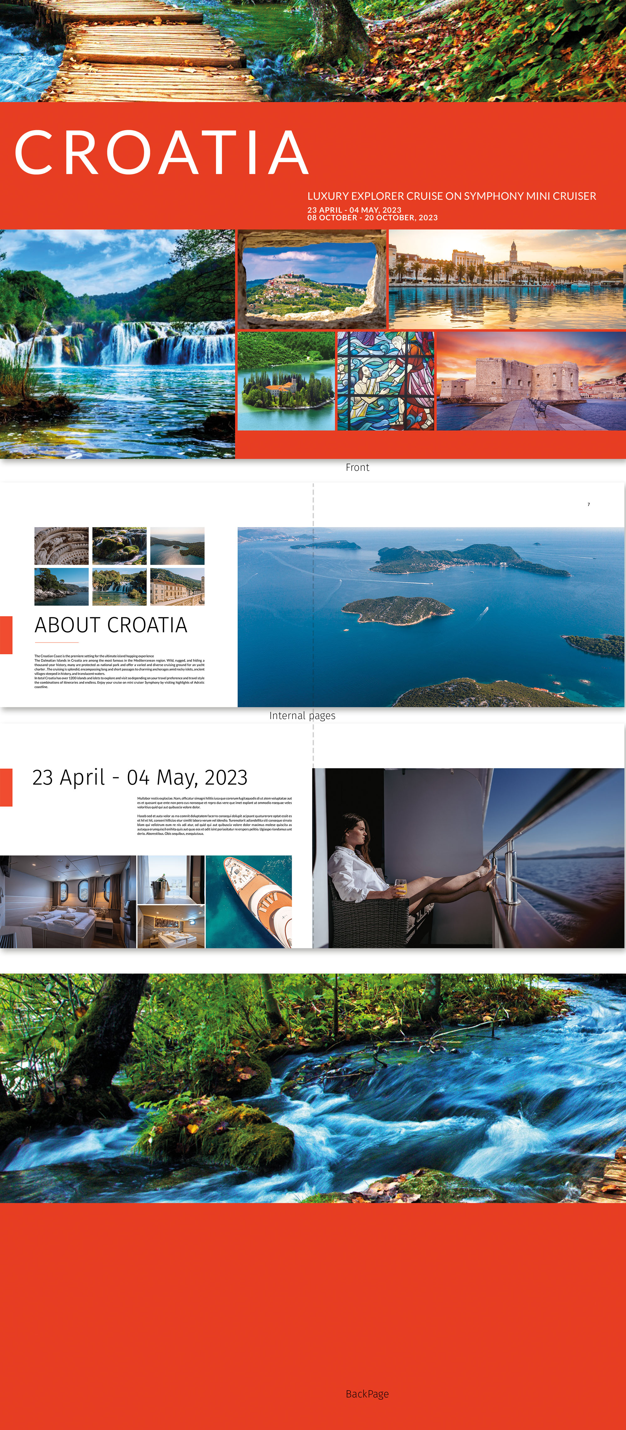 Brochure Design by SleepyRobbik for Via Tours Croatia | Design #29582396