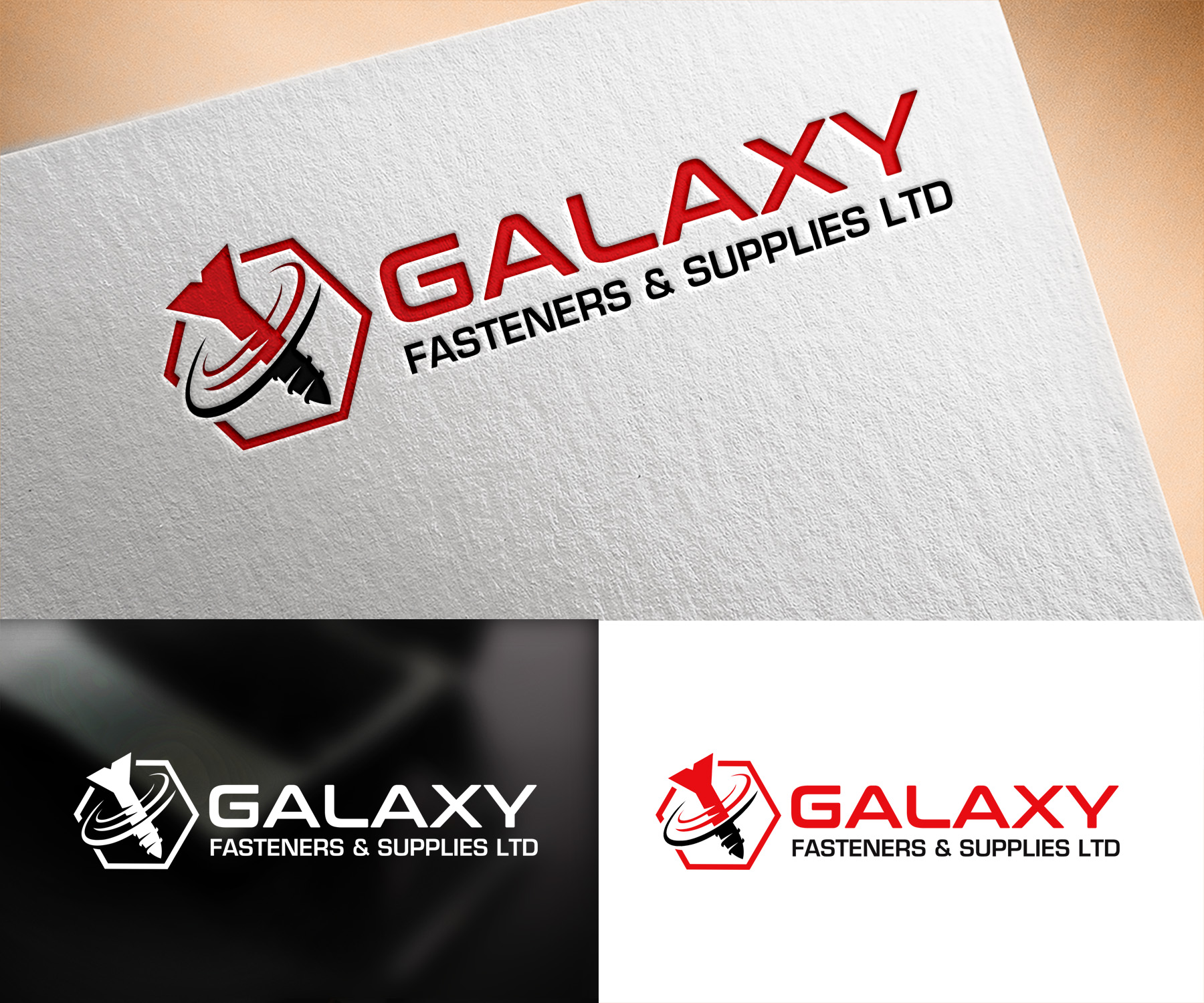 Logo Design by Vishak vasu for Galaxy Fasteners & Supplies Limited | Design #30845889