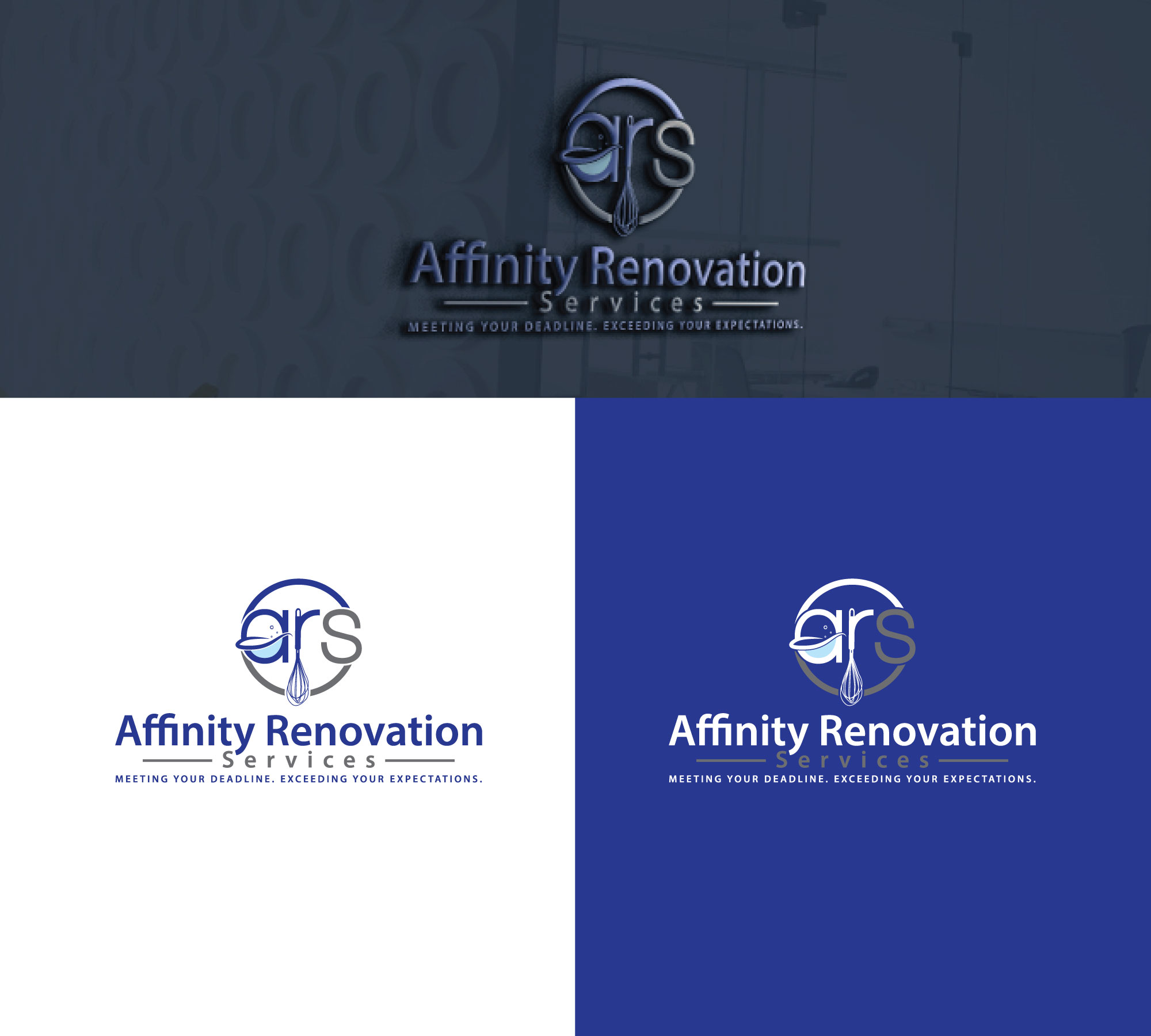 Logo Design by RRR Design for Affinity Renovation Services | Design #29588783