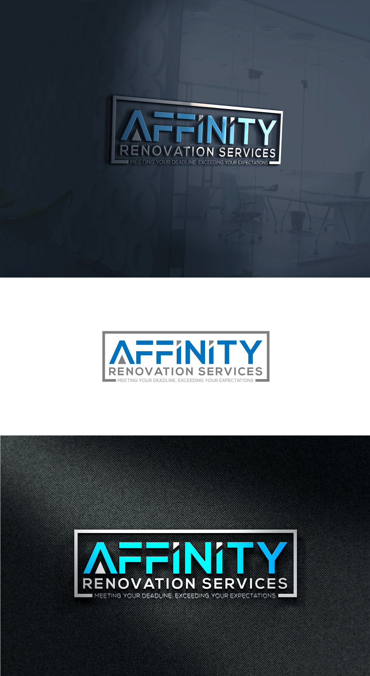 Logo Design by Creative-Finger for Affinity Renovation Services | Design #29589764