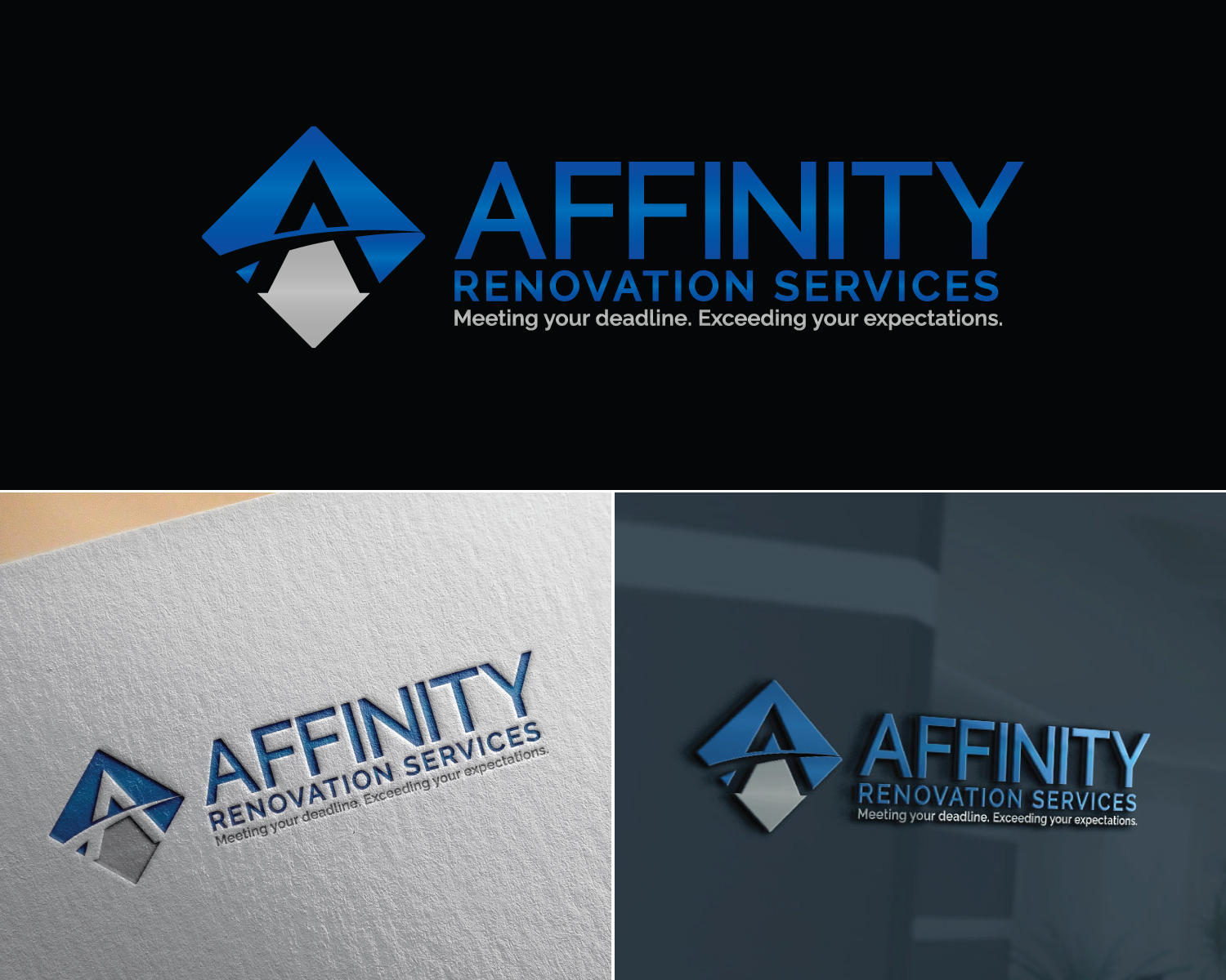 Logo Design by Atec for Affinity Renovation Services | Design #29588665