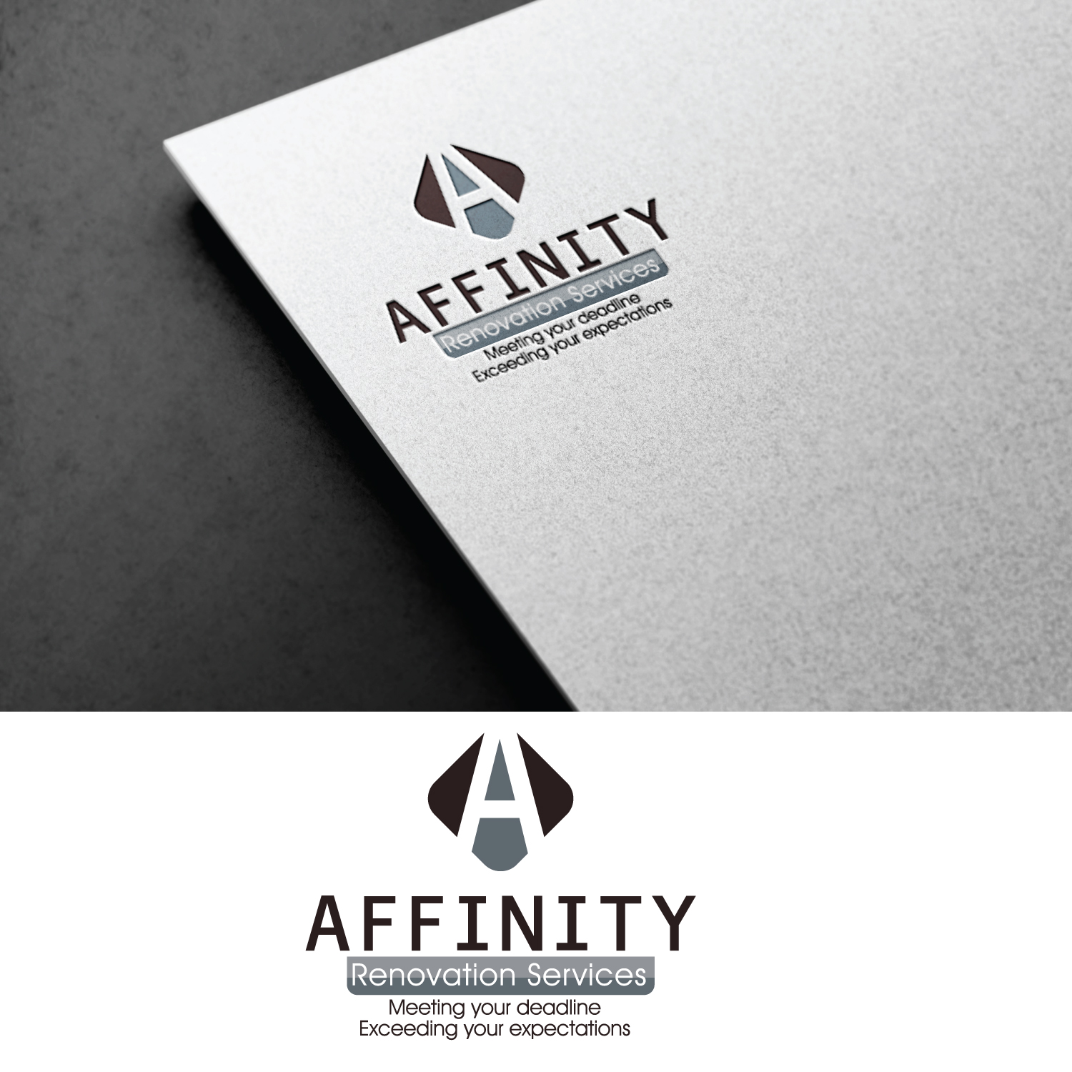 Logo Design by GODDREAMCREATION for Affinity Renovation Services | Design #29603007