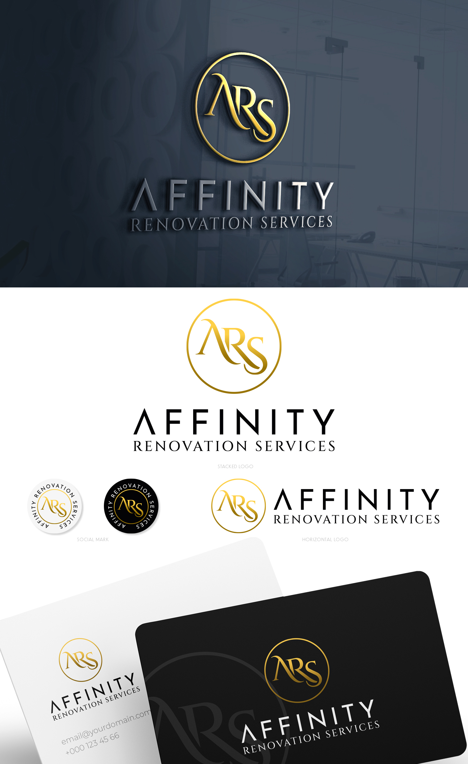 Logo Design by Modeform for Affinity Renovation Services | Design #29591370