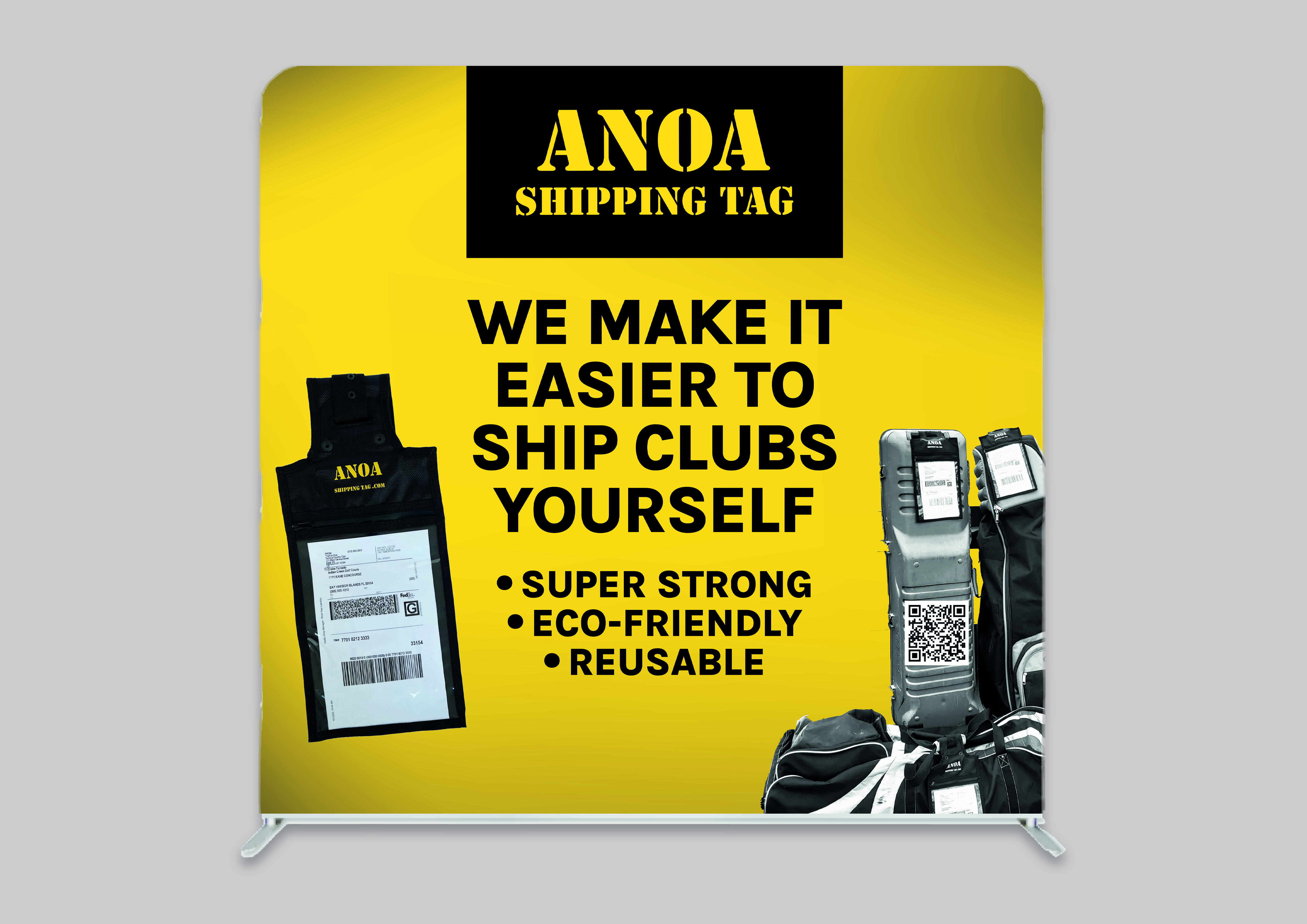 Design de Stand d'Exposition par MarkoE pour ANOA SHIPPING TAG | Design #29610298
