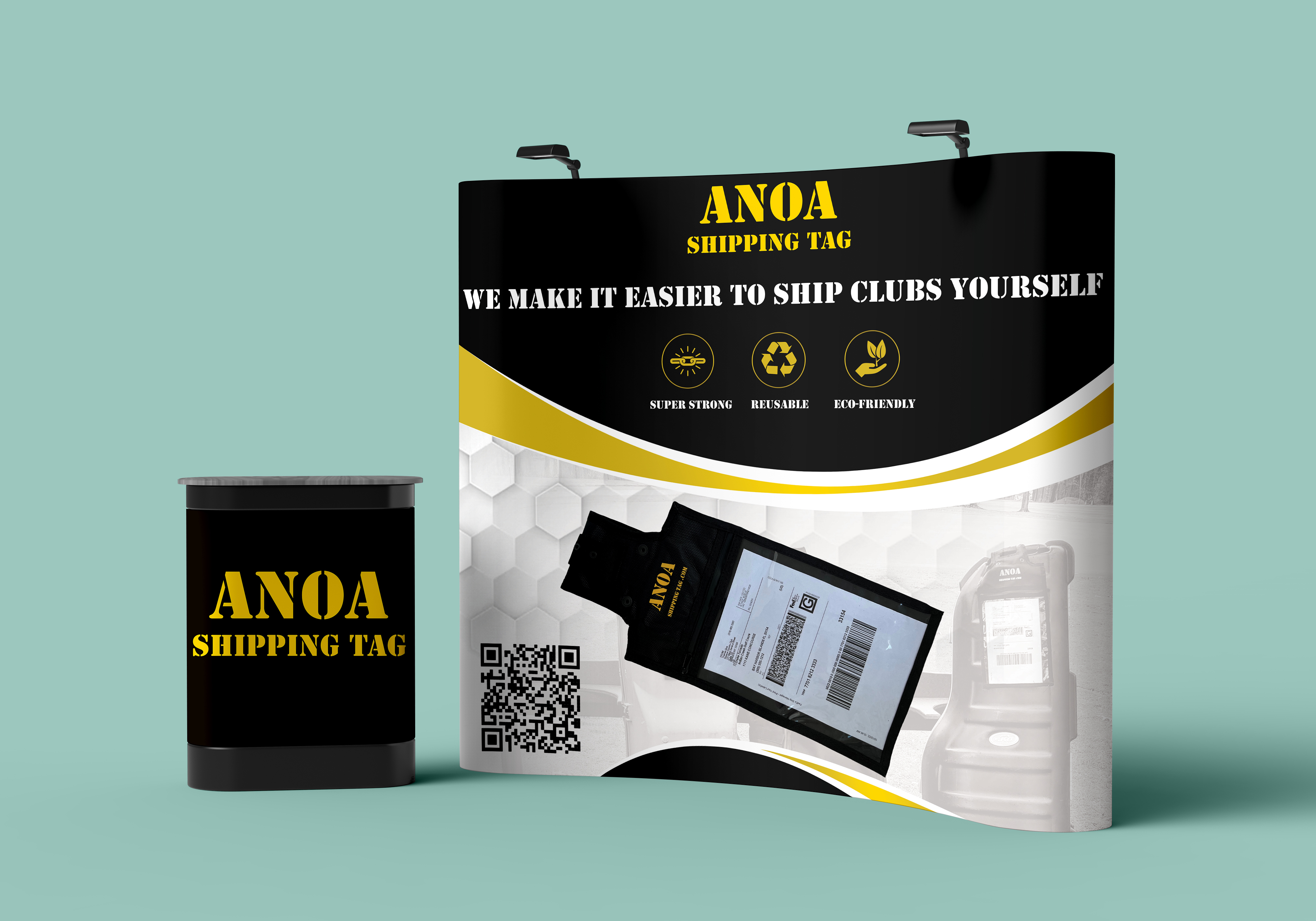 Messestand-Design von Sun Creative für ANOA SHIPPING TAG | Design #29589701
