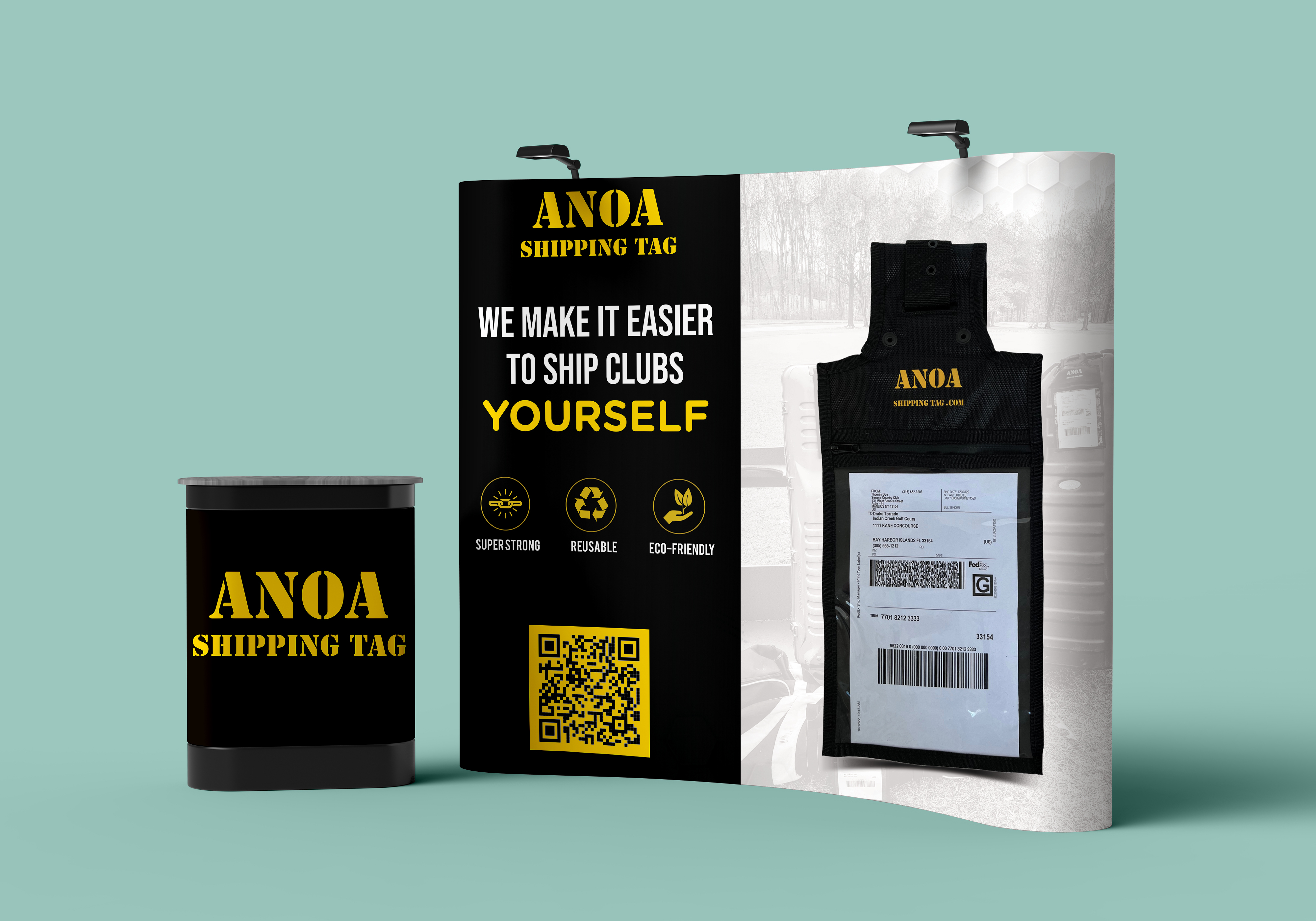 Messestand-Design von Sun Creative für ANOA SHIPPING TAG | Design #29591883