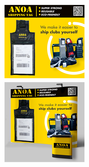 Trade Show Booth Design by ucuame for ANOA SHIPPING TAG | Design: #29590583